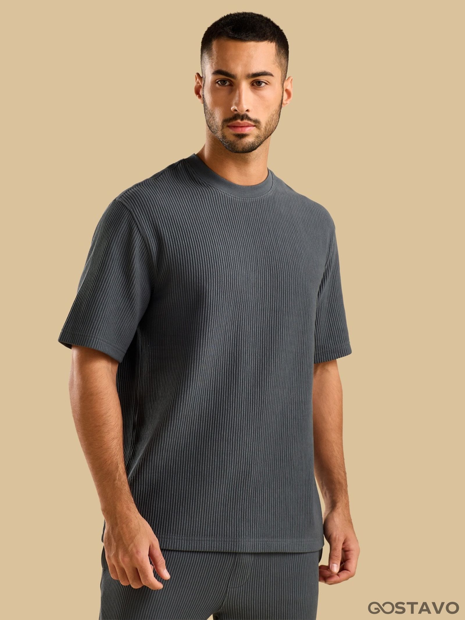 ✨ Ensemble Homme Côtelé Gris – Élégance & Confort 🩶